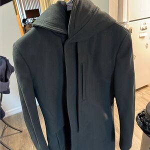 Men's Elegant Dark Green Trench Coat